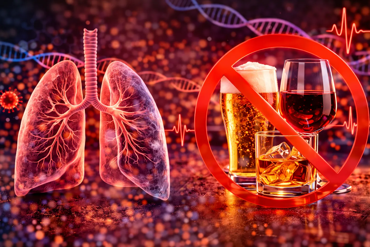 Алкоголь и легкие: вред для дыхания